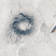 An ice ring measuring around 3 kilometers (1.9 miles) wide on Lake Baikal, as seen on April 1, 2016.